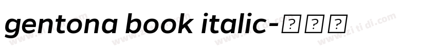 gentona book italic字体转换